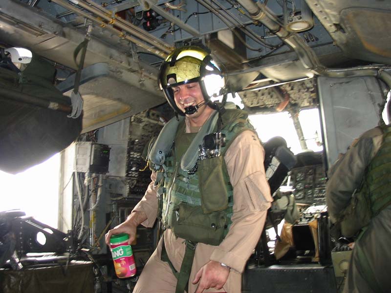 Our Gunner getting a drink before "going to work"