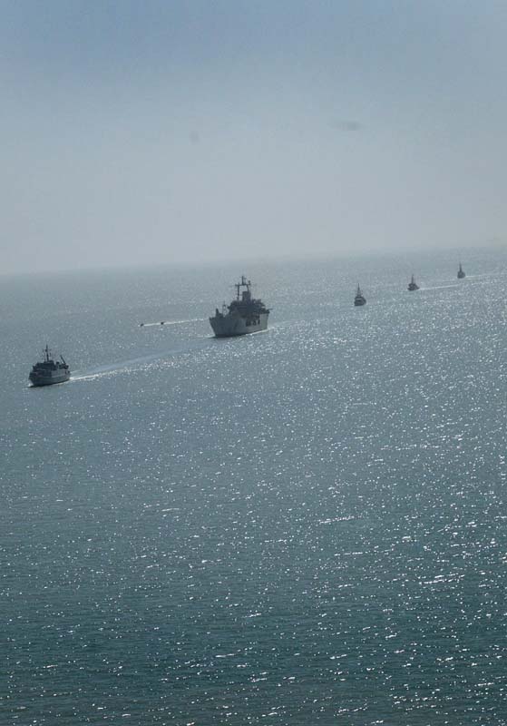 Ships coming into Umm Qasr